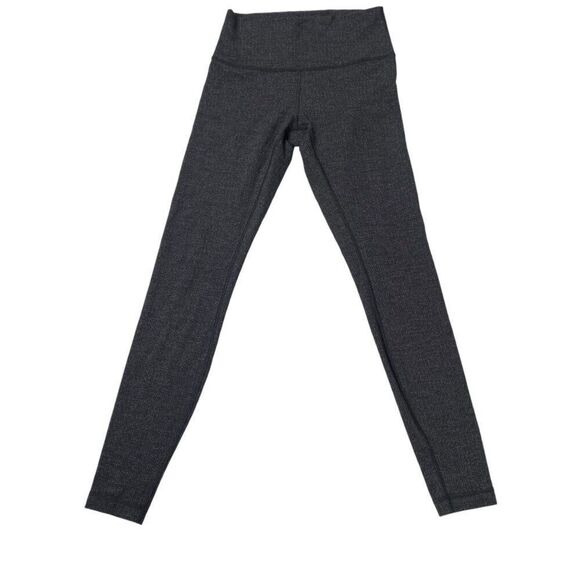 Lululemon Wunder Under Hi-Rise Tight 28" Inseam Variegated Knit Black Size 6 - Picture 1 of 5